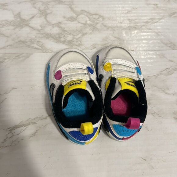 Nike AIR MAX 90 SE CB 'WHITE MISMATCH' baby crib shoes size 4C - Picture 5 of 9